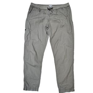 L.L. Bean Women's Vista Camp Pants Straight-Leg Cargo Thyme XL Medium Tall